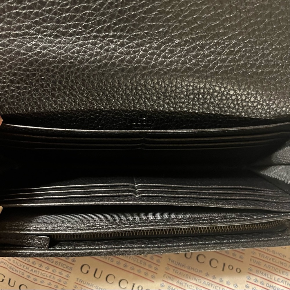 NEW Authentic RARE Gucci Marmont Large/Long Continental Leather Wallet - Picture 6 of 16